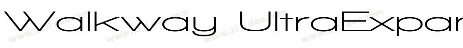 Walkway UltraExpand Bold字体转换